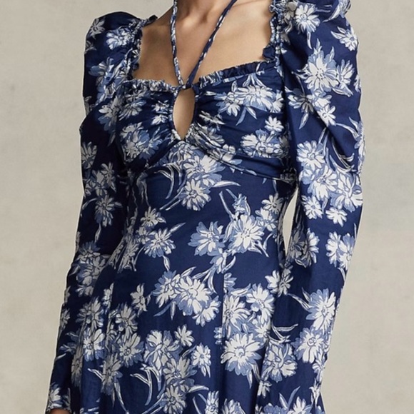 POLO Ralph Lauren Floral Halter-Tie Dress bloom dress - Picture 2 of 3